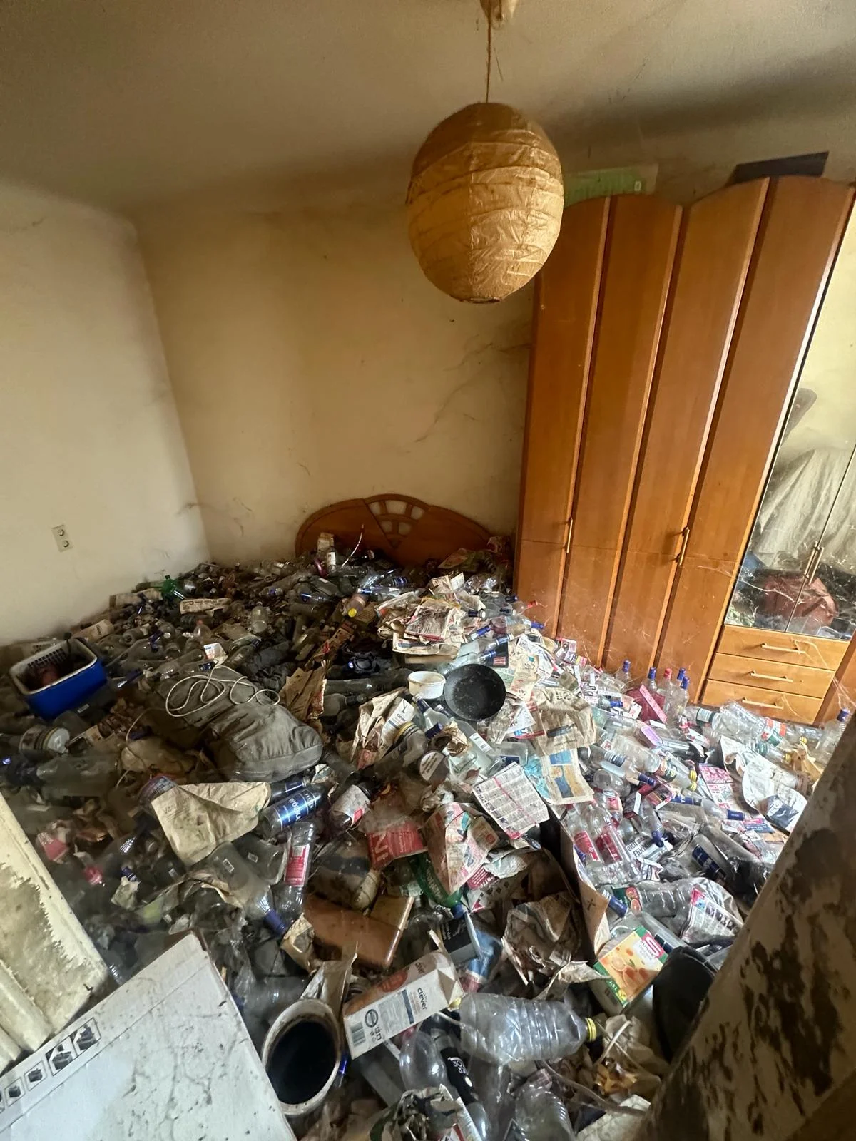 Zimmer vor der Räumung